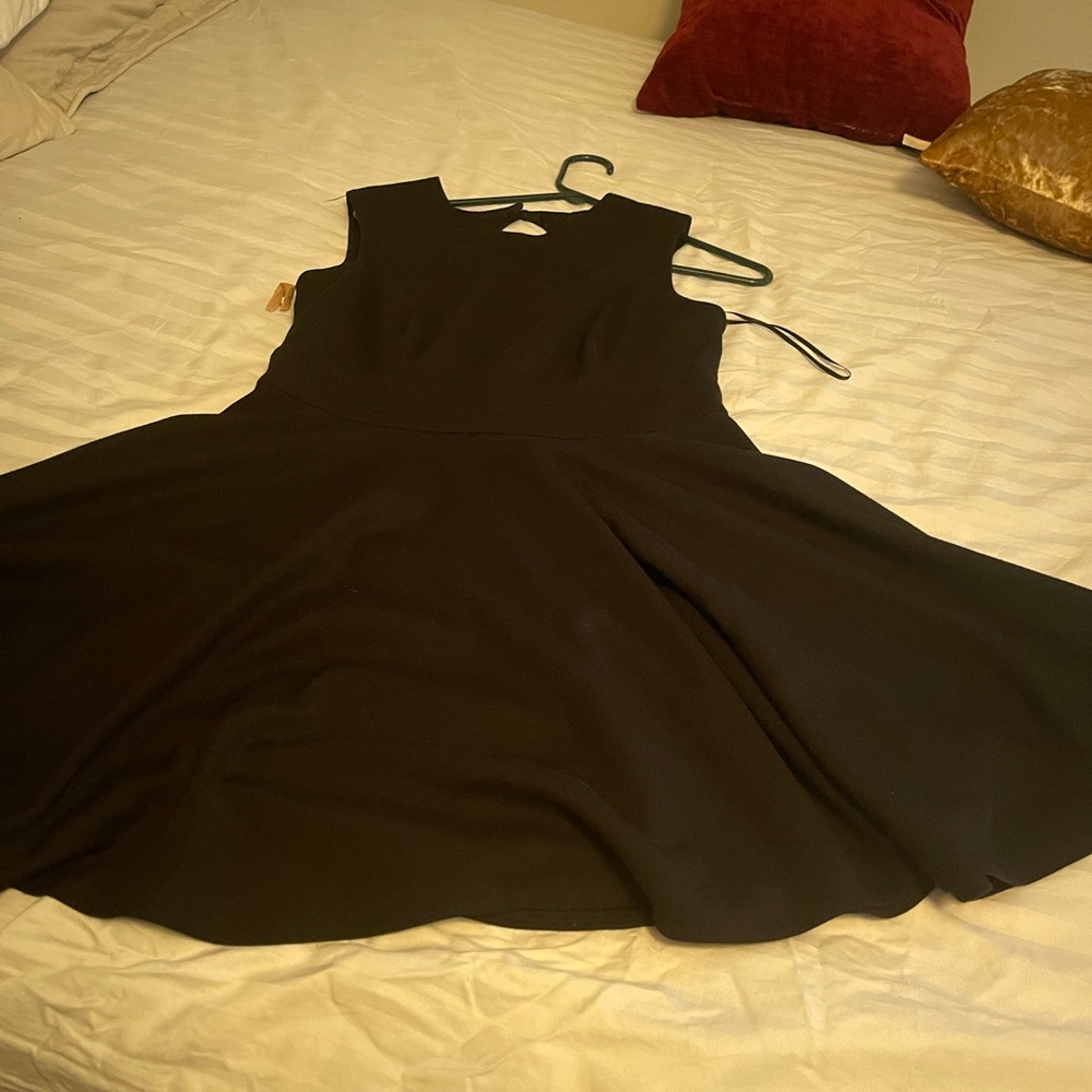 Black asos skater dress